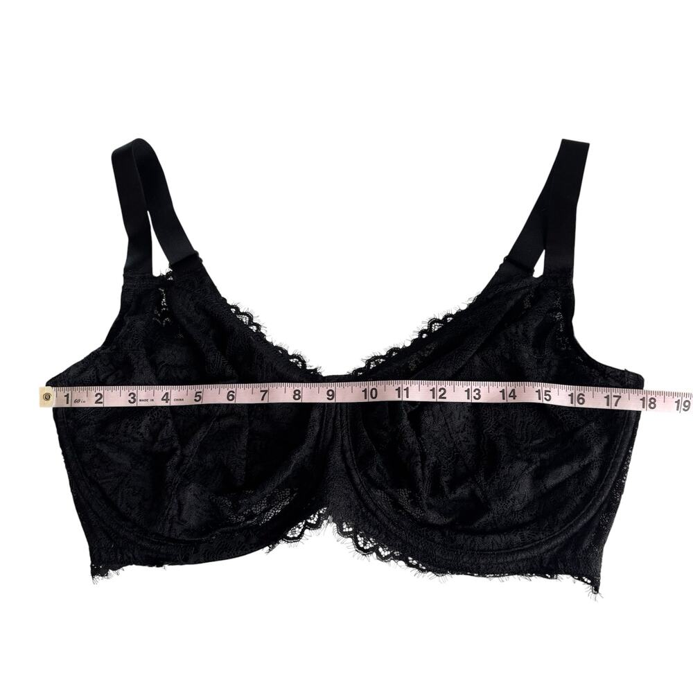HSIA Sunflower Black Lace Underwire Unlined Bra Women’s 38I Romantic Whimsygoth - Picture 4 of 8